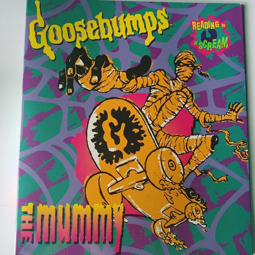 vintage 1990s Goosebumps Mummy binder